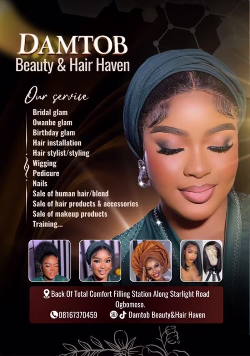 Cover image for Damtob Beauty & hair haven-Social Media and banner Pack