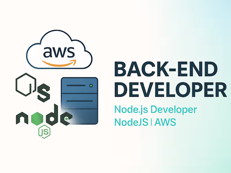 Cover image for Expert Backend Development - Scalable, Secure, and Efficient