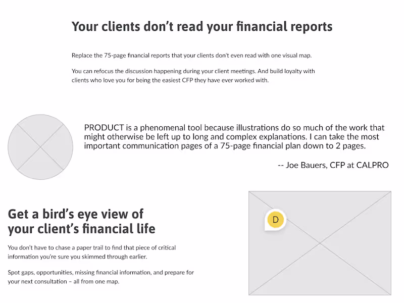 Cover image for Page refresh for a B2B SaaS client in the fintech industry