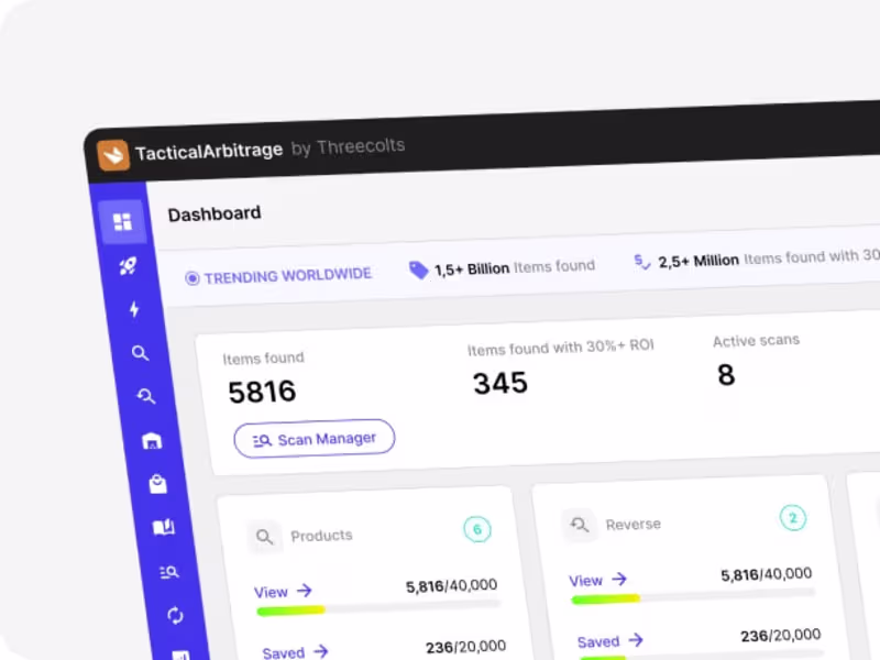 Cover image for Tactical Arbitrage Web App Redesign