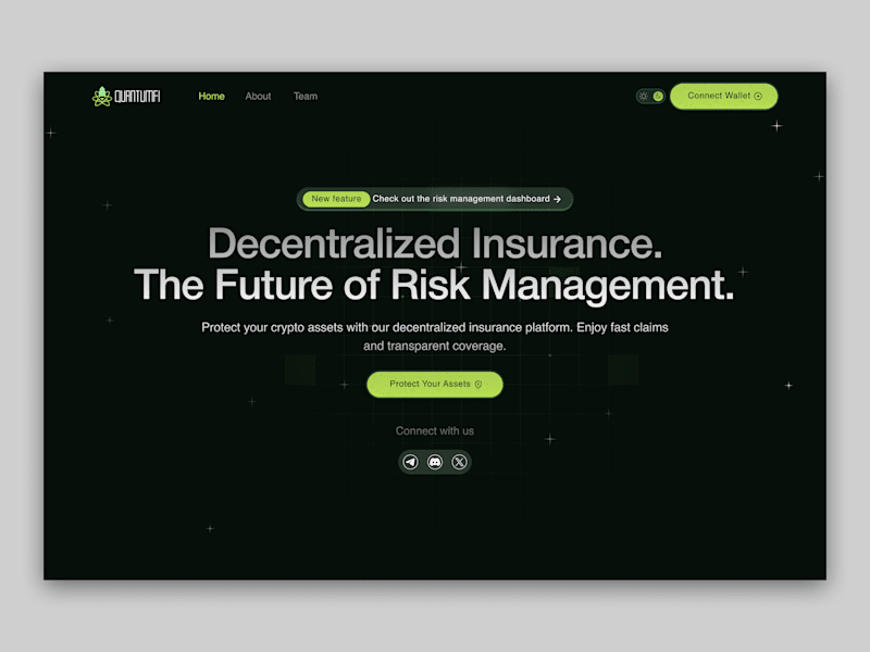 Cover image for Quantumfi Website Hero Section