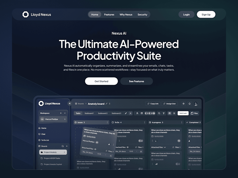 Cover image for Nexus AI – Productivity App