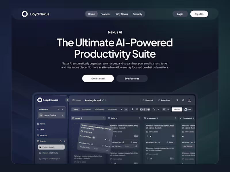 Cover image for Nexus AI – Productivity App