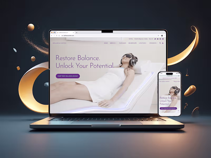 Cover image for Website Redesign for Wellness Service