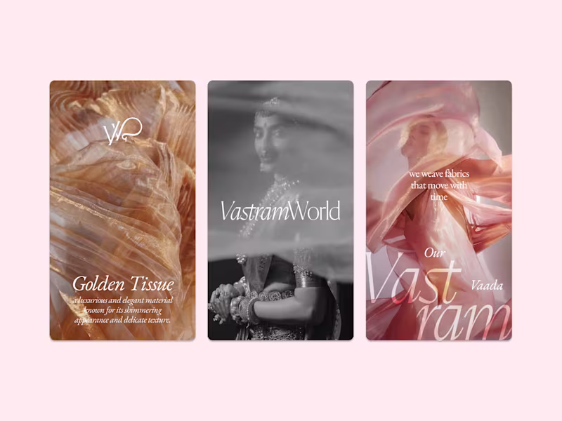 Cover image for Working on this logo presentation for a premium fabric brand...