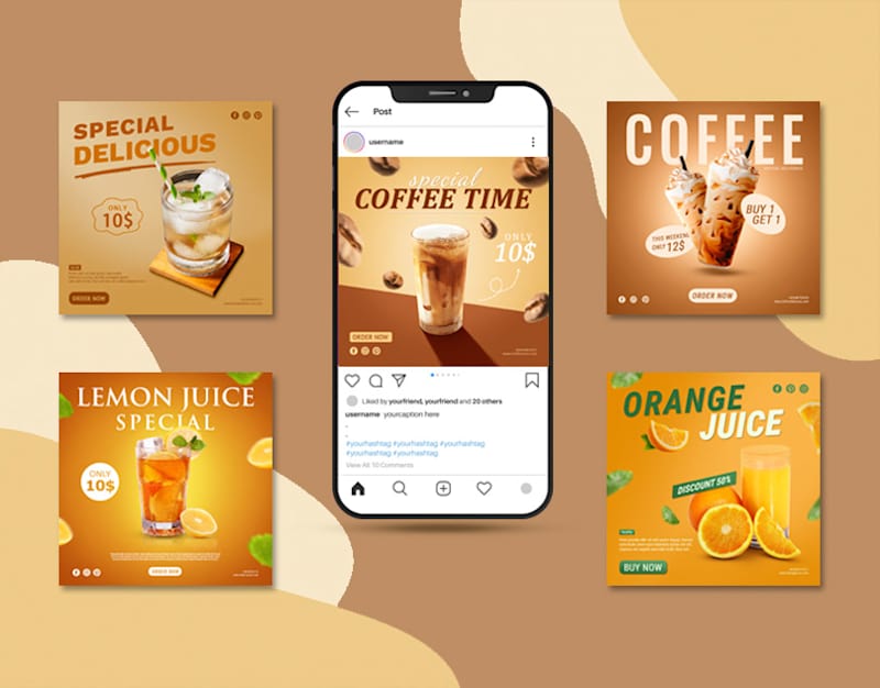 Cover image for Social Media Design | Drinks
