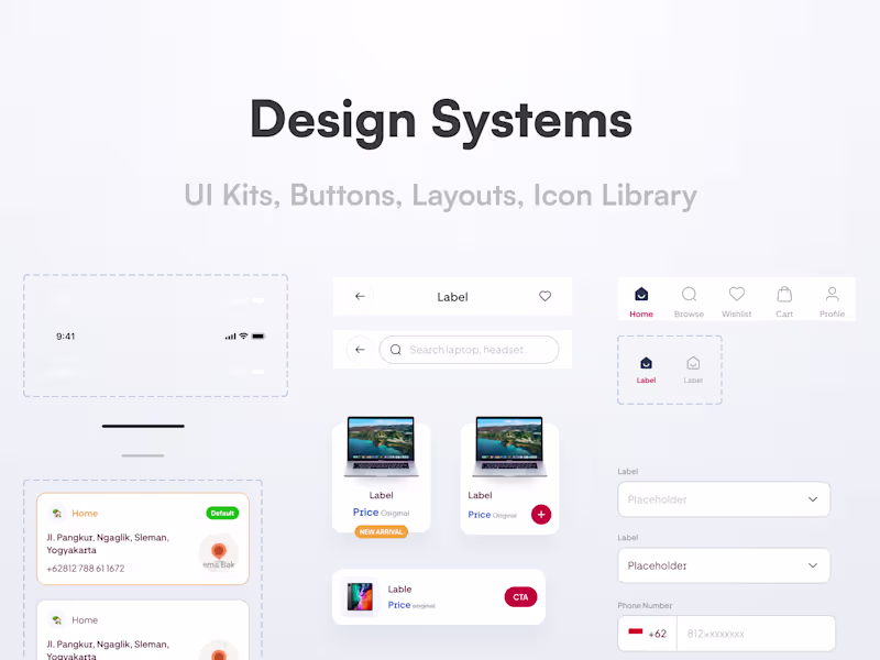 Cover image for Design Systems / UI Kits