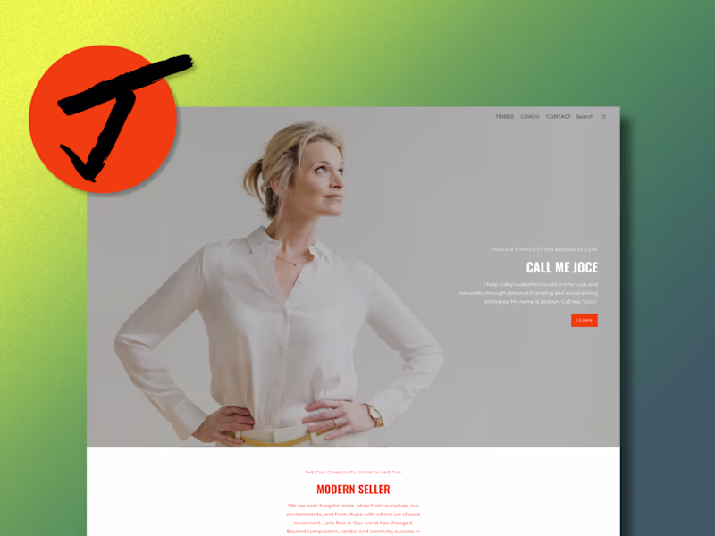 Cover image for Call Me Joce — Brand & Web Design for a LinkedIn Business Coach