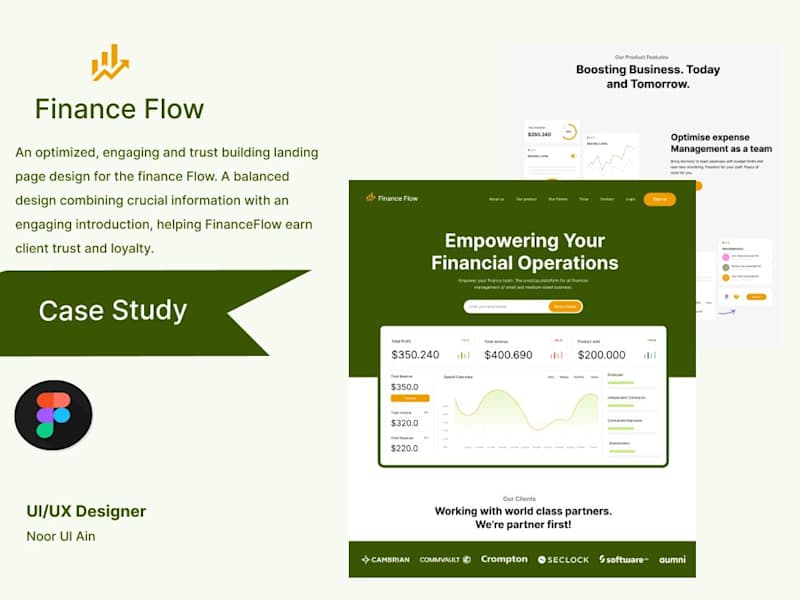 Cover image for FinanceFlow Landing Page