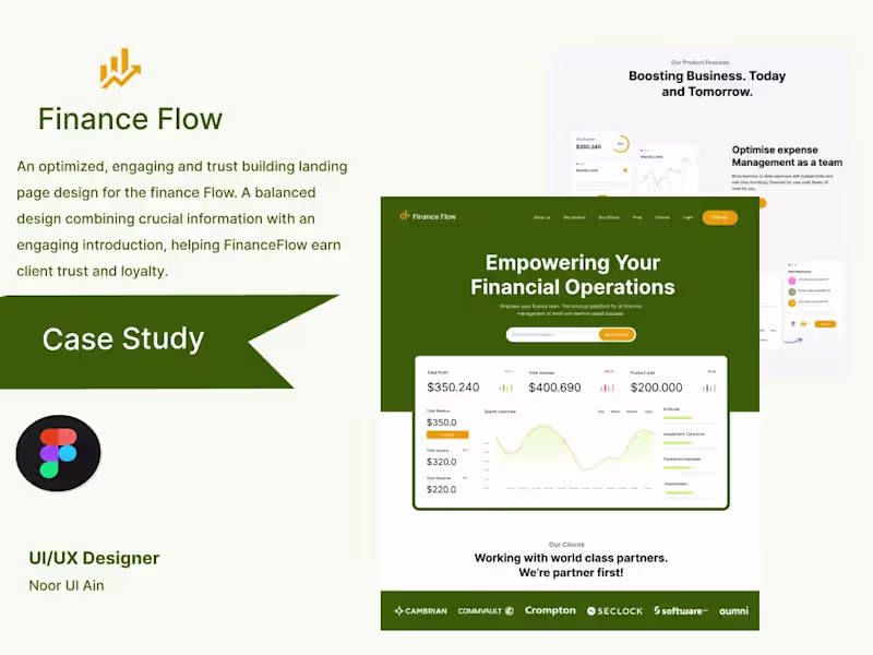Cover image for FinanceFlow Landing Page