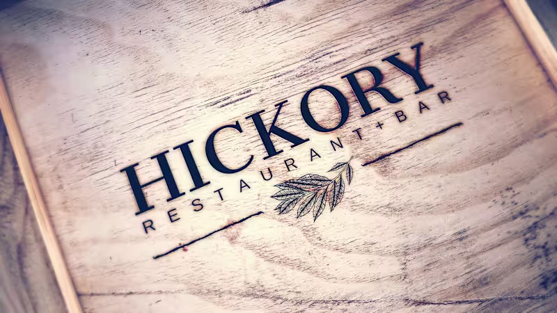 Cover image for Hickory Restaurant + Bar Logo 