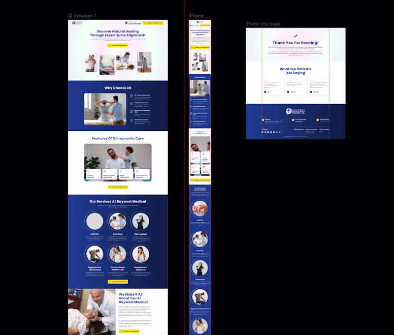 Cover image for 💆‍♂️ Just wrapped up this Chiropractic Care landing page! T...