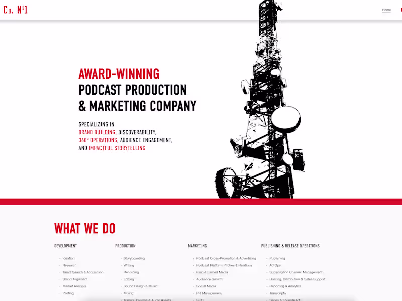 Cover image for Signal Co 1 Website Design
