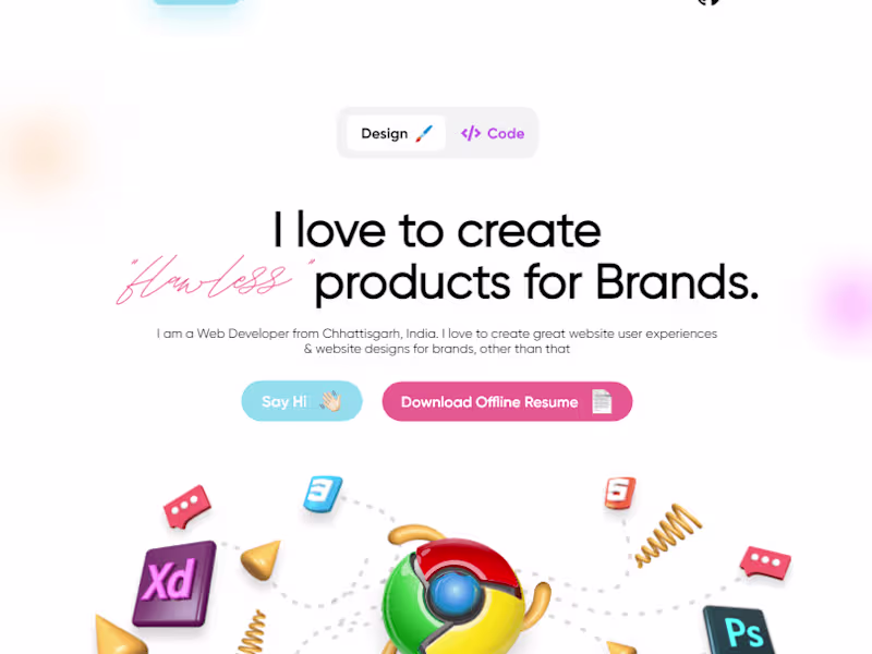 Cover image for Pesonal Portfolio