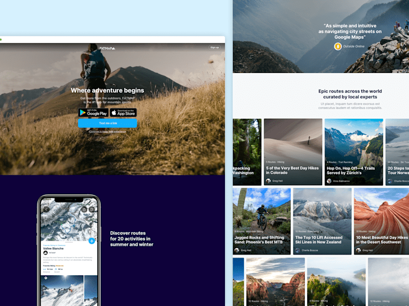 Cover image for Website landing page - No-code build