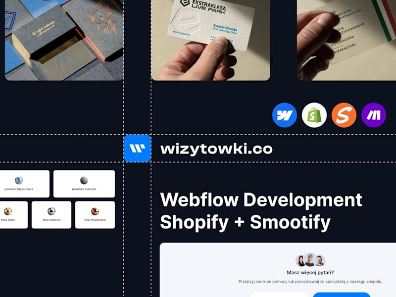 Cover image for Wizytowki | Webflow + Shopify + Smootify