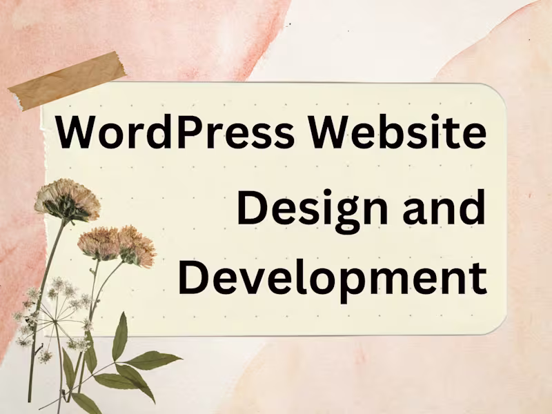 Cover image for Wordpress Website design and develop