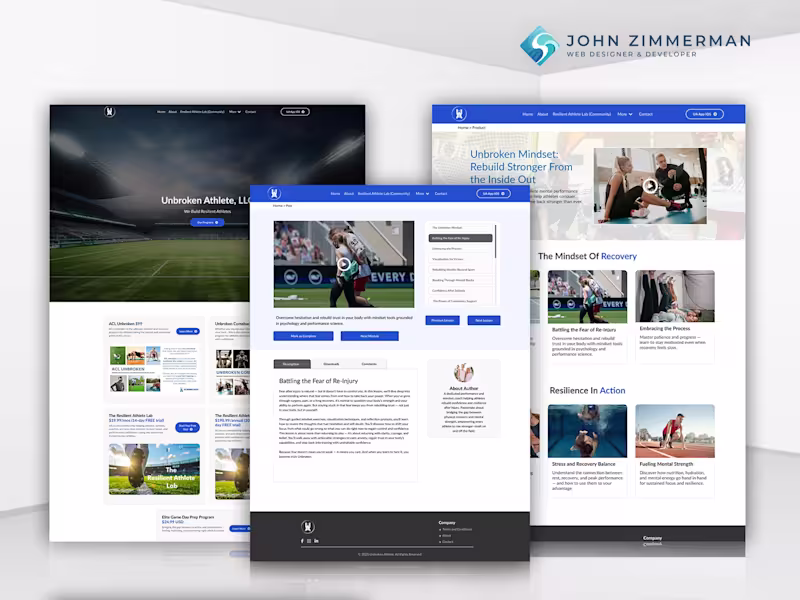 Cover image for Unbroken Athlete Kajabi Platform & Branded App
