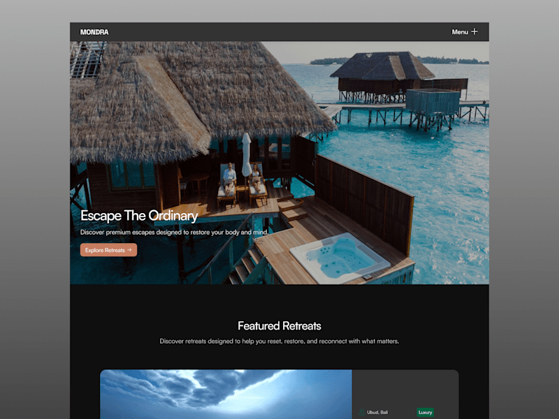 Cover image for Mondra – Framer Website