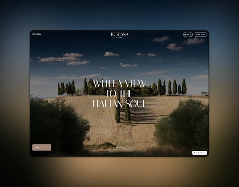 Cover image for Toscana Hotel Framer Template