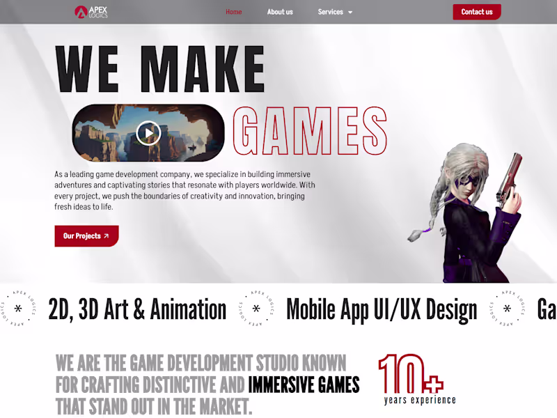 Cover image for Leading Game Development Company- Apex Logics