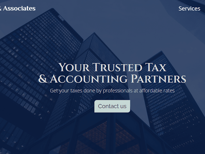Cover image for Responsive website for tax firm