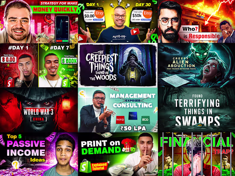 Cover image for Captivating YouTube Thumbnail Design Services