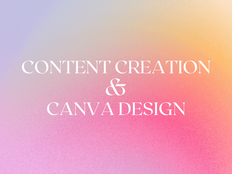 Cover image for Content Creation & Design