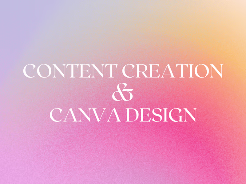 Cover image for Content Creation & Design