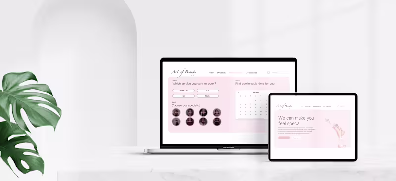 Cover image for Beauty Salon Website design