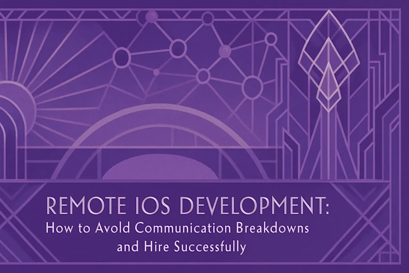 Cover image for Remote iOS Development: How to Avoid Communication Breakdowns and Hire Successfully