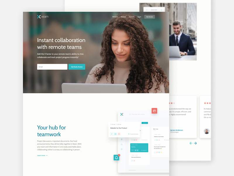 Cover image for Xeam - Web design by Ali Zaidi