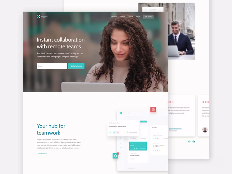 Cover image for Xeam - Web design by Ali Zaidi