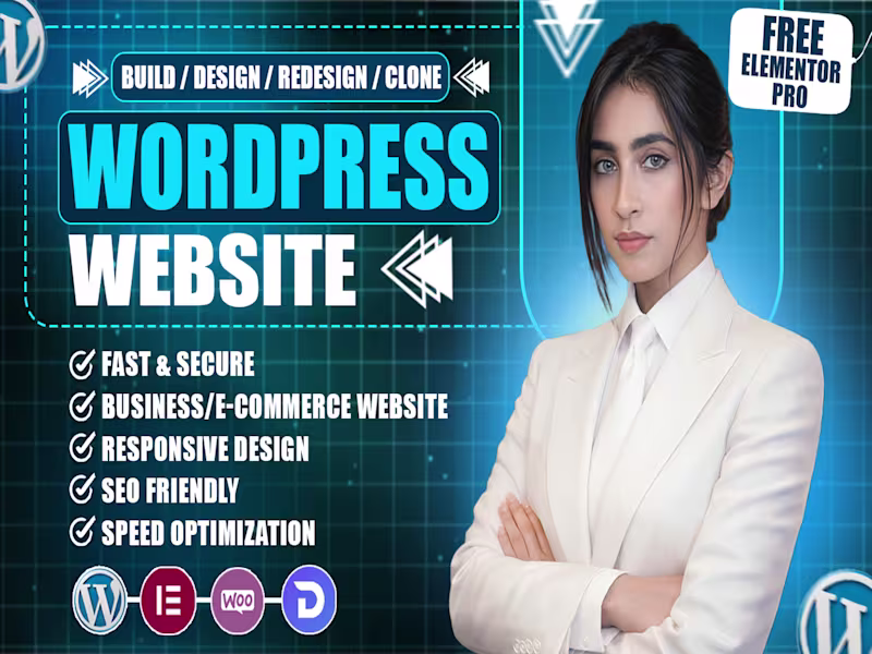 Cover image for Design, redesign, build wordpress business website development