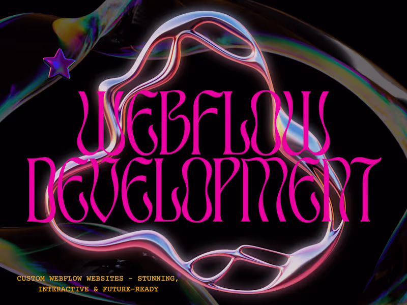 Cover image for Next-Gen Webflow Website – Interactive & Visually Stunning.
