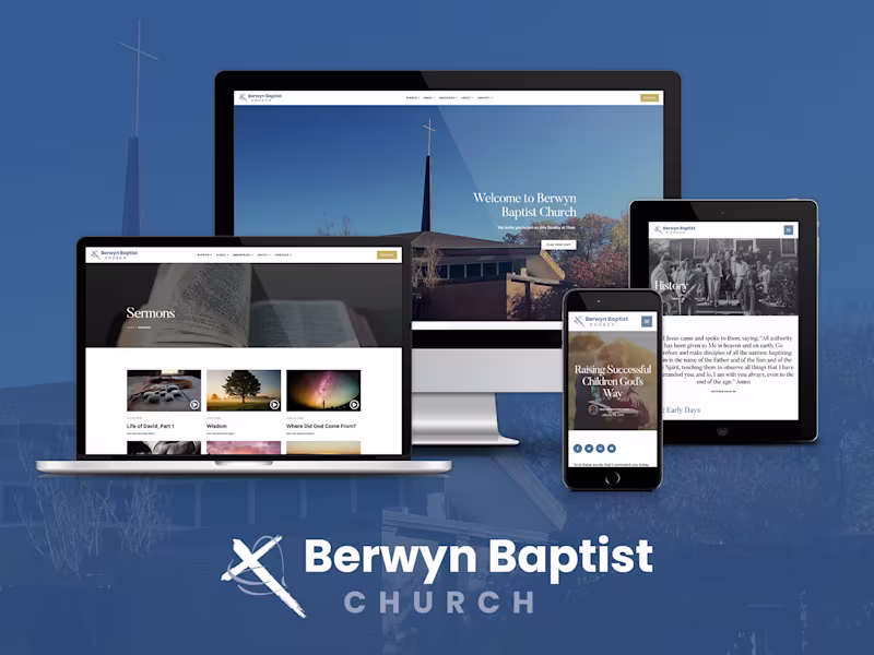 Cover image for Web Design & Wordpress Development for Berwyn Baptist Church