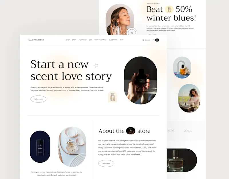 Cover image for Perfume - e-Commerce website design