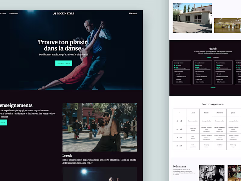Cover image for Landing page / website design in Figma