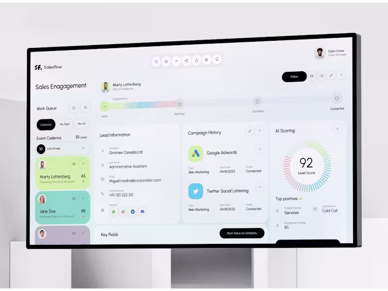 Cover image for SalesFlow: Achieving 93% Conversions with Seamless Design