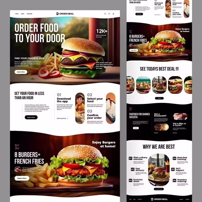 Cover image for Fast & Fresh Food Delivery – Right to Your Door!