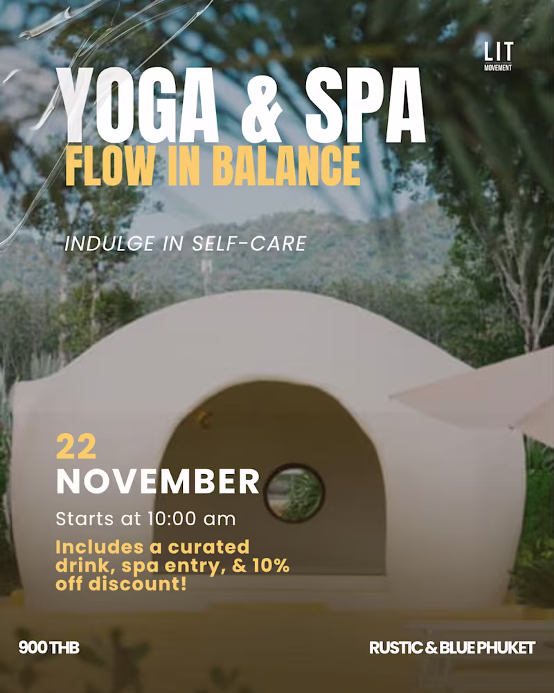 Cover image for Yoga & Spa: Flow in Balance Event Flyer Design