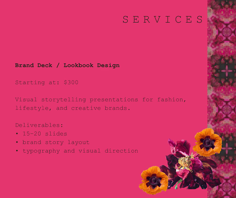 Cover image for Brand Deck / Lookbook Design