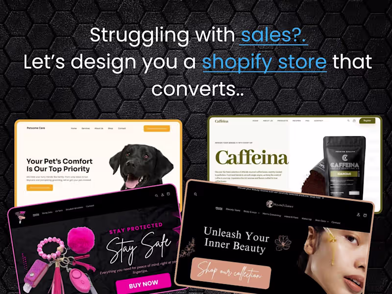 Cover image for Shopify Store Design