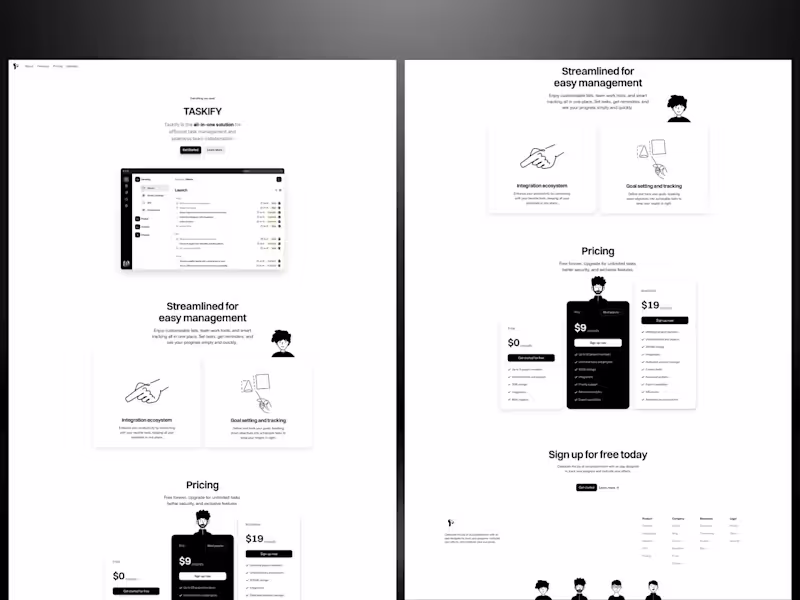 Cover image for Taskify (SaaS Landing Page)