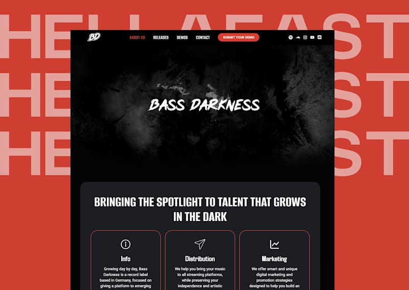 Cover image for WordPress + Elementor Pro Website / Music