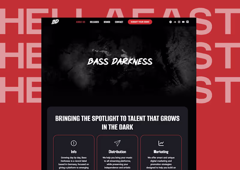 Cover image for WordPress + Elementor Pro Website / Music