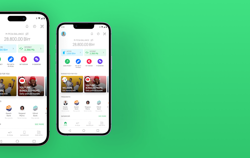 Cover image for The M-PESA Ethiopia Homepage