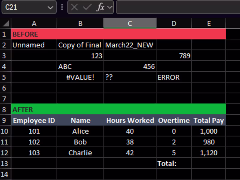 Cover image for Quick Excel Help – Clean, Repair, and Format Your Workbook