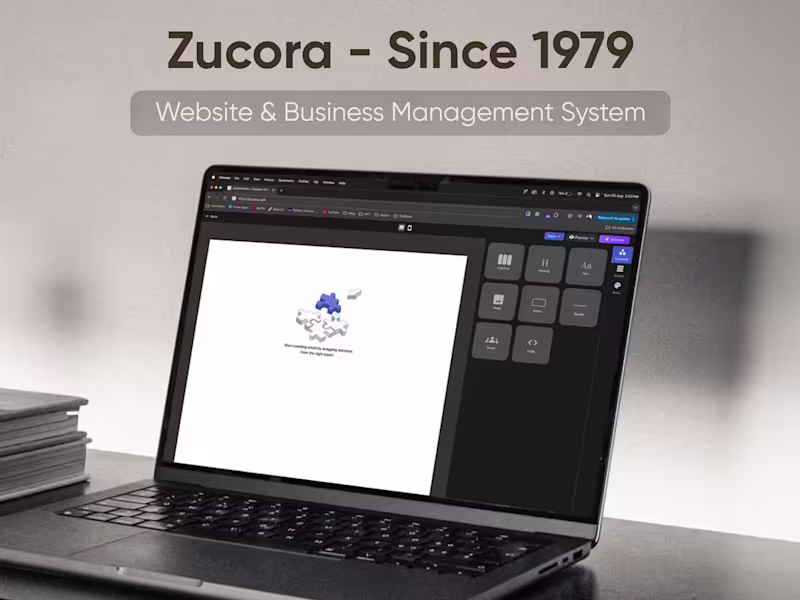 Cover image for Zucora - Since 1979 | Website and Business Management System
