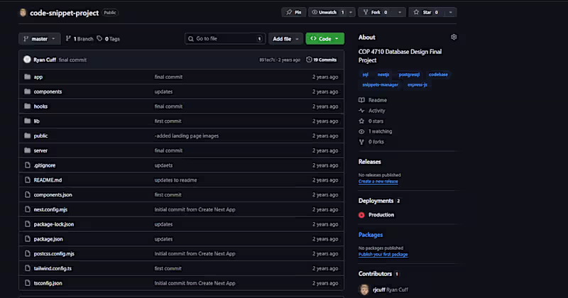 Cover image for Database Design Saas Mini Project